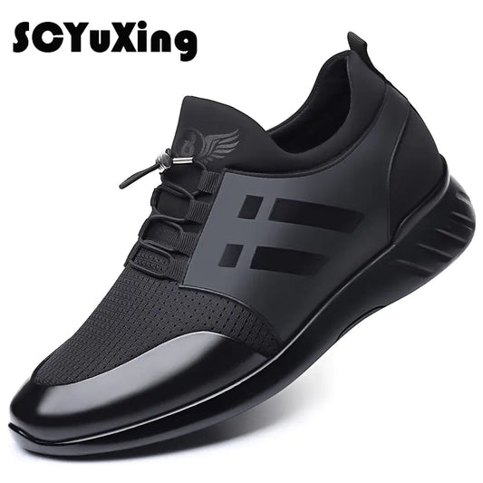 Men Shoes, Quality Lycra+ Cow Leather Shoes