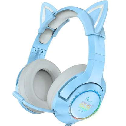 Cute Cat Ear Headphone with Mic (various colors)