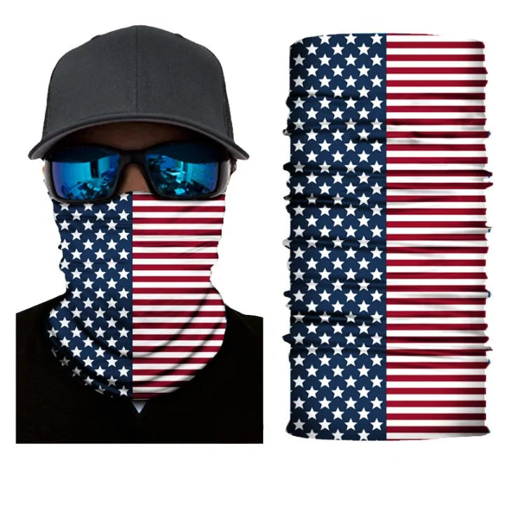 Flag Face Bandana: Multi-functional Outdoor Accessory