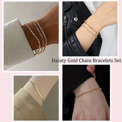 14K Gold Plated Paperclip Chain Bracelet – 925 Sterling Silver