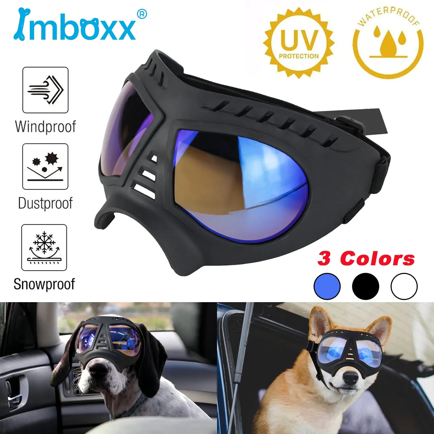 Windproof Sunglasses & Summer Goggles Dog Eye Protection