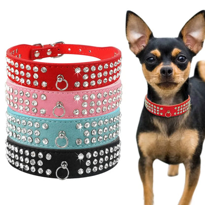 Rhinestone Adjustable Collars (various colors & styles)