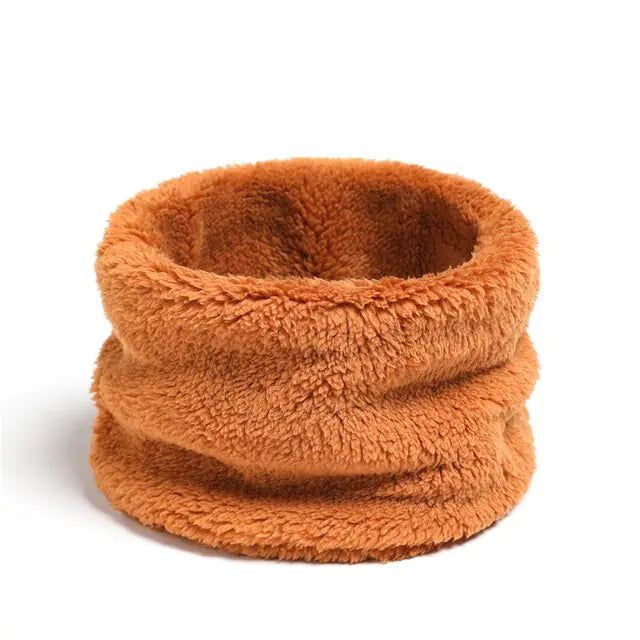 Solid Thick Plush Ring Scarf (various colors)