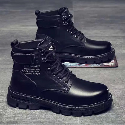 (Unisex) Fashionable Leather High Top Winter Boots