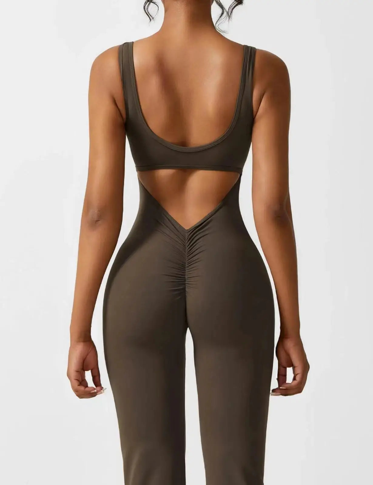 Sports Style Hollow Back Bodysuit Yoga Jumpsuit (6 shades)