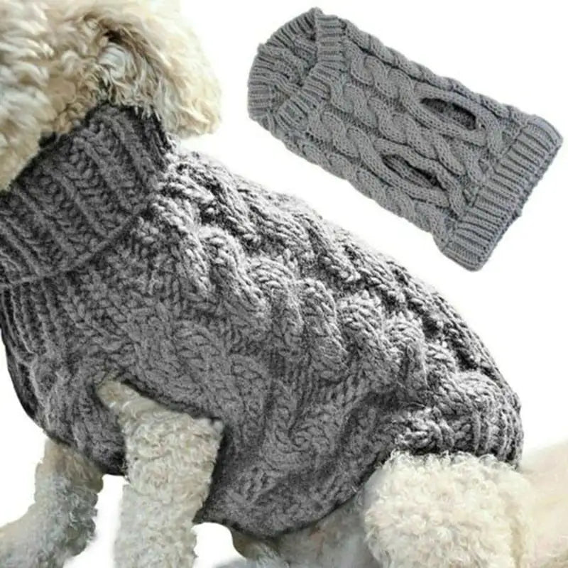 Winter pet Clothes - Twist Dog & Cat Sweaters