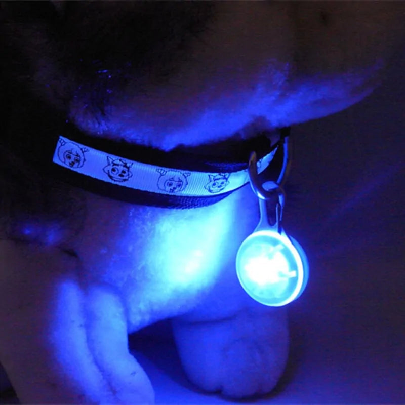 Pet Glowing Night Safety Collar Pendant