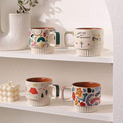 DIY Hand-Painted Ceramic Mug (4 styles)