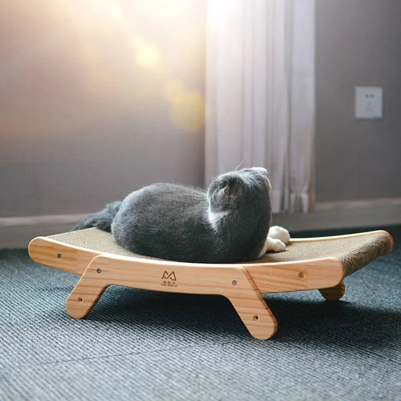 Vertical Cat Scratch Wood Board