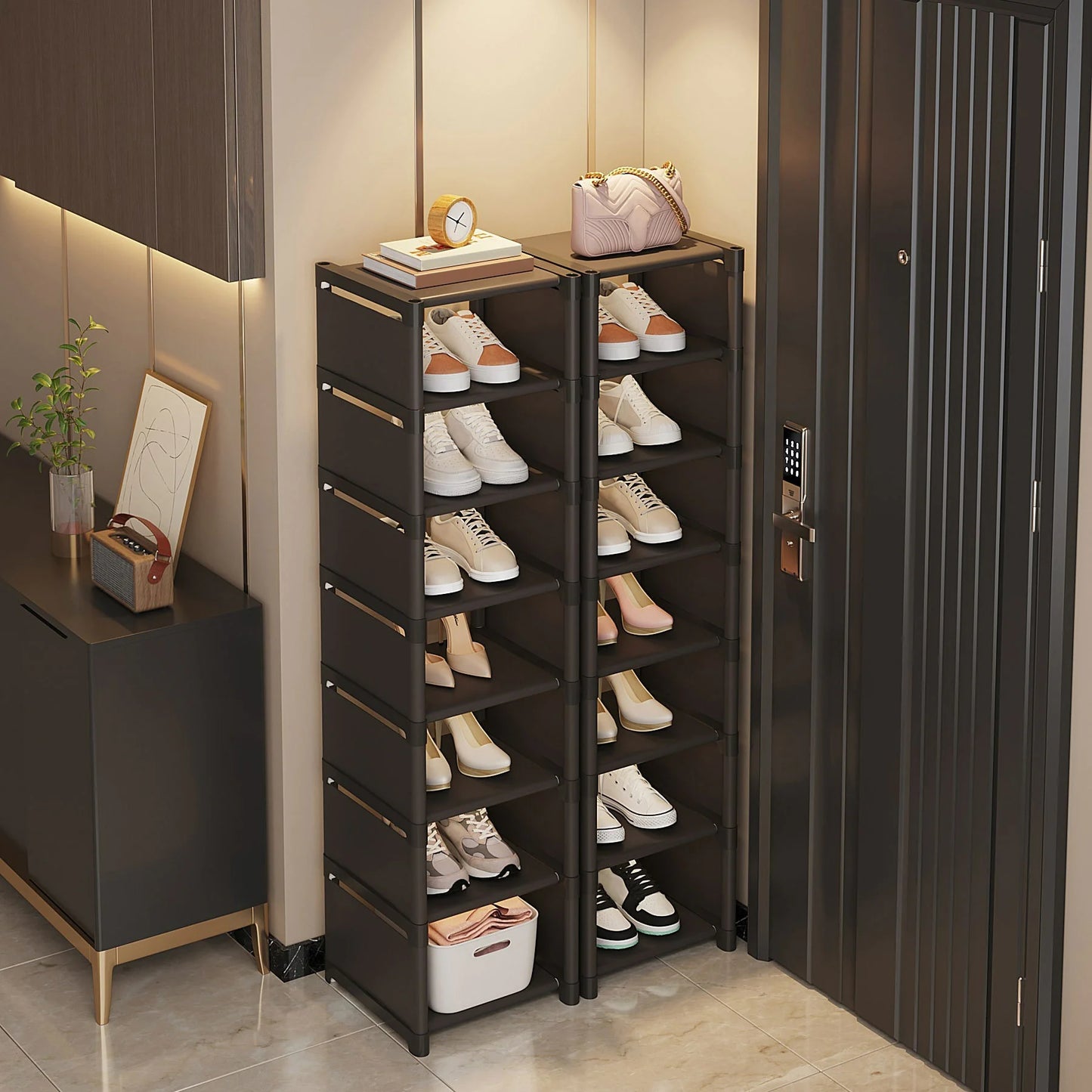 Shoe Racks - (various colors) Multi-Option & Layer Storage Solution for Doorways