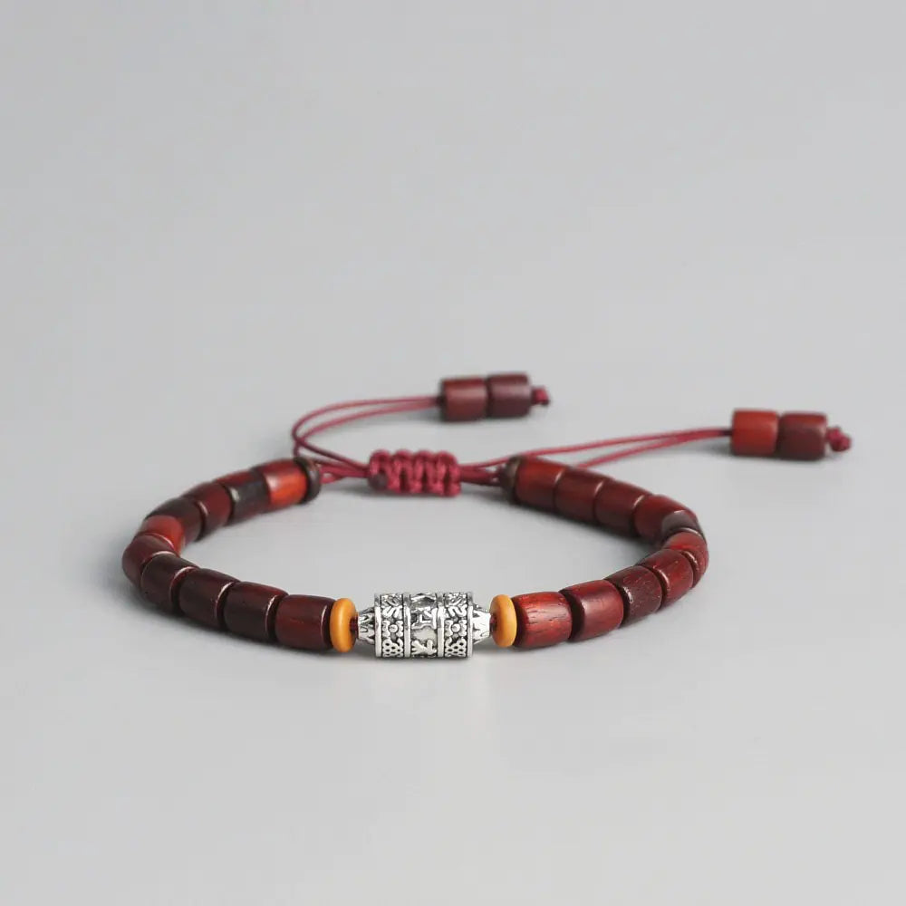 Handmade Tibetan Prayer Wheel Bead Bracelet