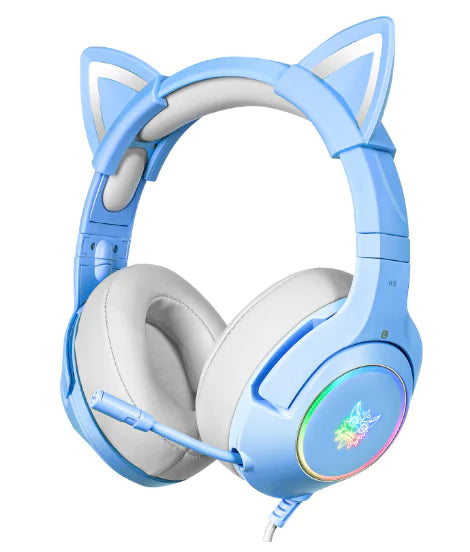 Cute Cat Ear Headphone with Mic (various colors)