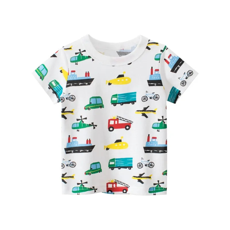 Children's Cartoon Short Sleeve T-Shirt