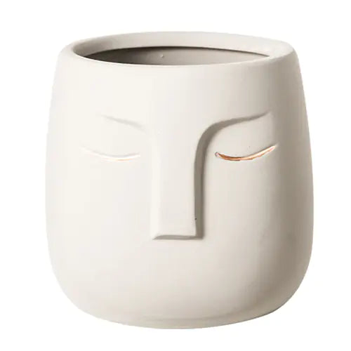 Ceramic Face Living Room Vase (various colors)