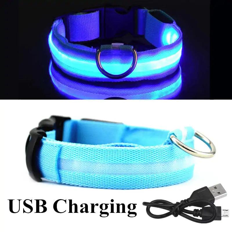 Adjustable Glowing LED Pet Collar