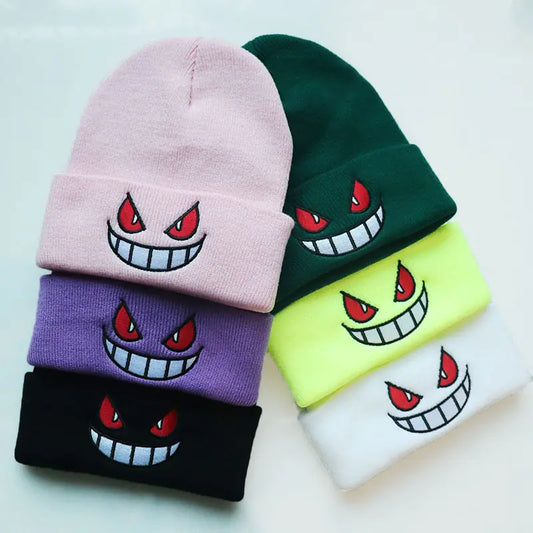 Cartoon Mouth Eyes Beanie