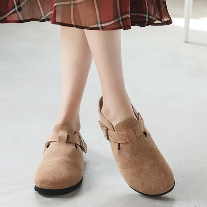 Baotou Women (unisex) Closed Toe Cork Slippers