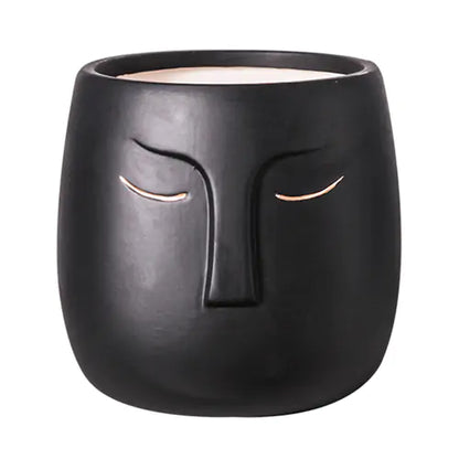 Ceramic Face Living Room Vase (various colors)