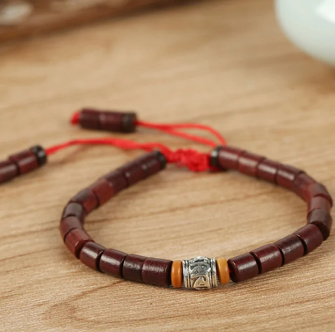 Handmade Tibetan Prayer Wheel Bead Bracelet