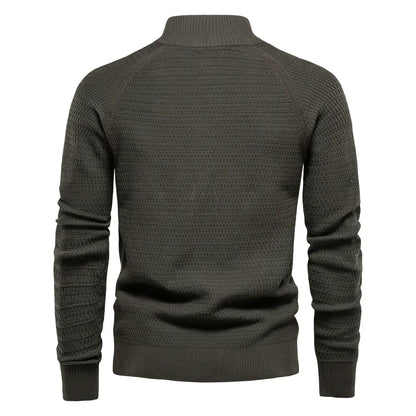 Button Mock Neck Men's Cardigan (various colors)