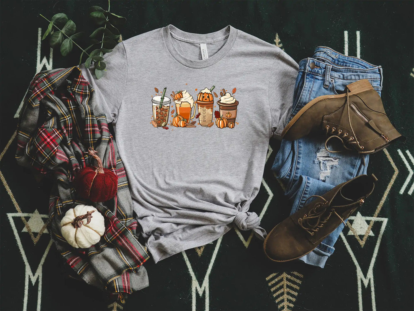 Fall Coffee Shirt, Fall Latte Shirt