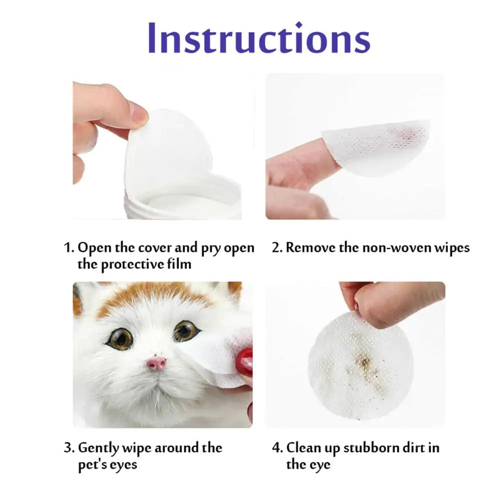 Pet Wet Wipes (eyes & ears)