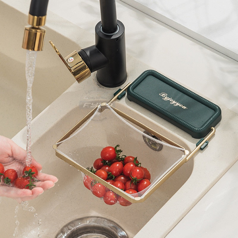 Foldable Kitchen Sink Filter Rack