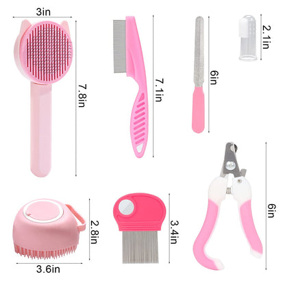 Combination Pet Hair Brush & Tools