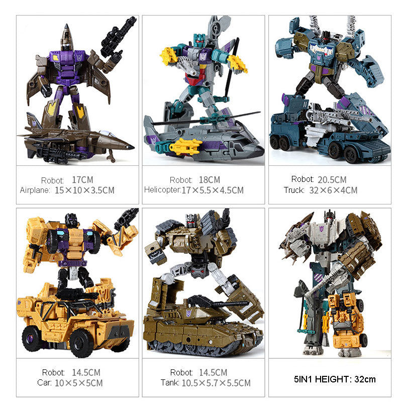 5-in-1 Combiners Transformation Action Figure