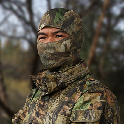 Tactical Camouflage Balaclava Full Face Mask (black & camo)