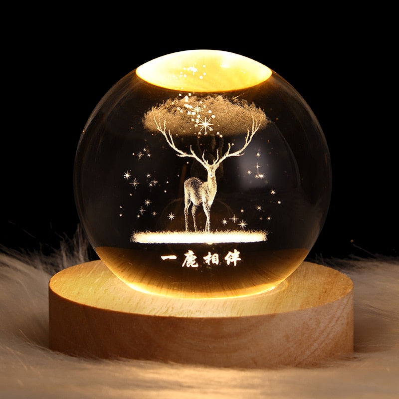 Beautiful Luminous Crystal Night Lights