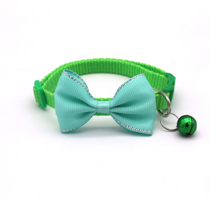 Cat Bow & Bell Collar