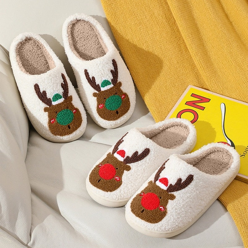 Cotton Slippers for Couples (various colors & Christmas, too)