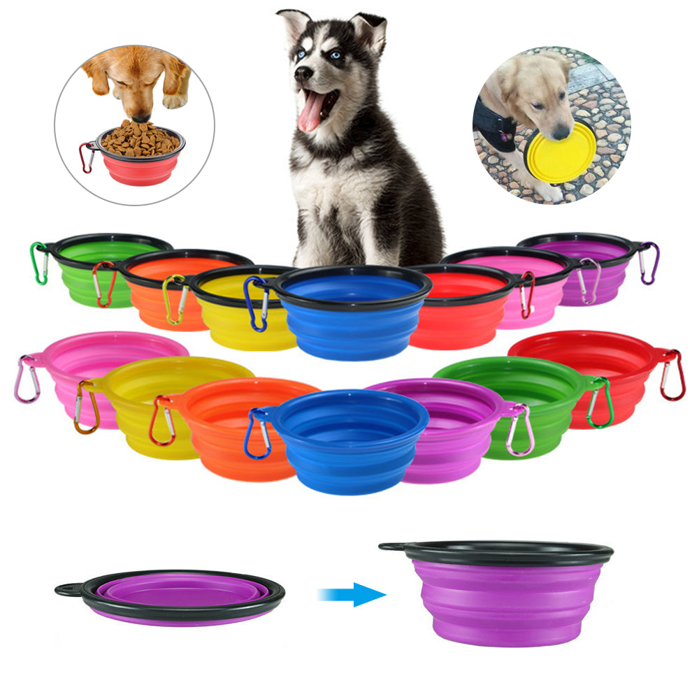 Colorful Collapsible Pet Bowls