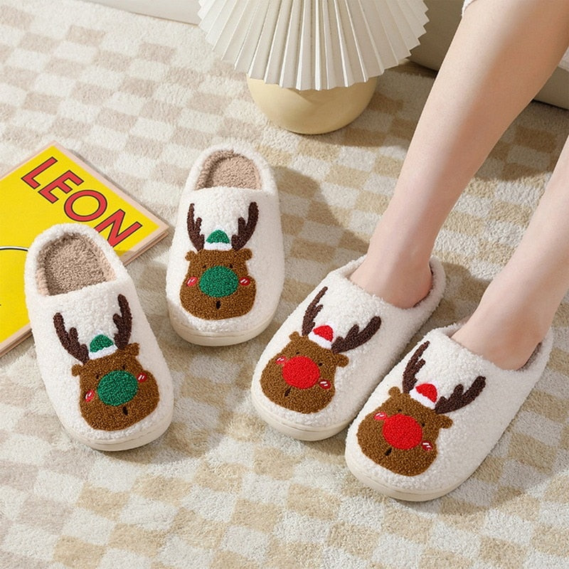 Cotton Slippers for Couples (various colors & Christmas, too)