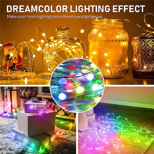 Remote App Controlled String Lights - Millions of Colors Synced to Music