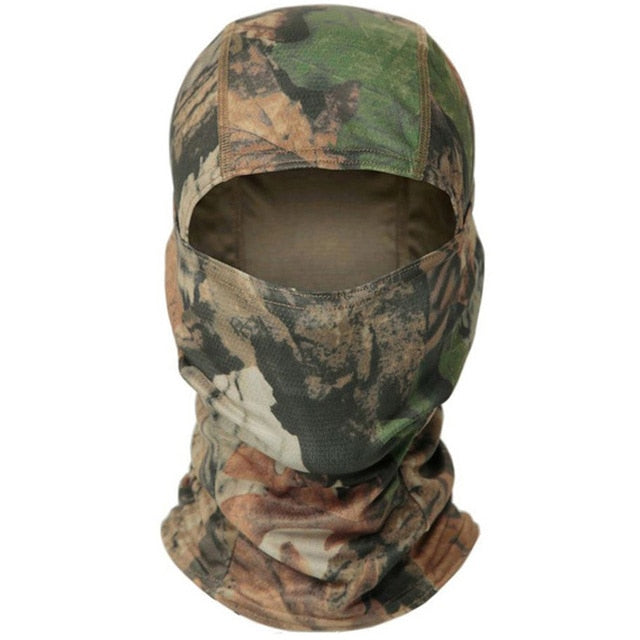 Tactical Camouflage Balaclava Full Face Mask (black & camo)