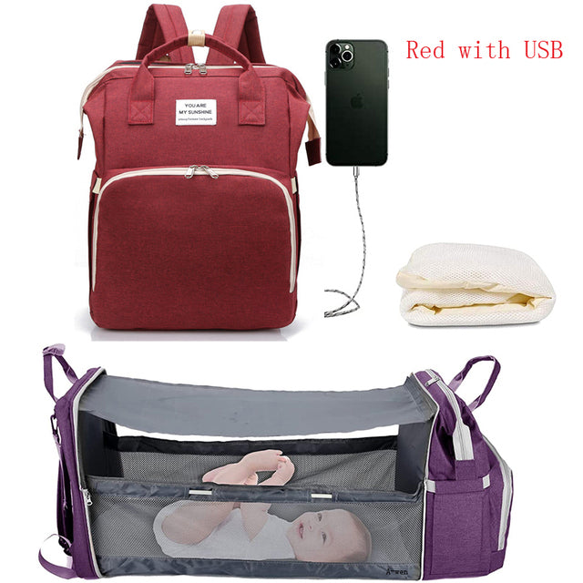 Portable Baby Bed/Diaper Bag