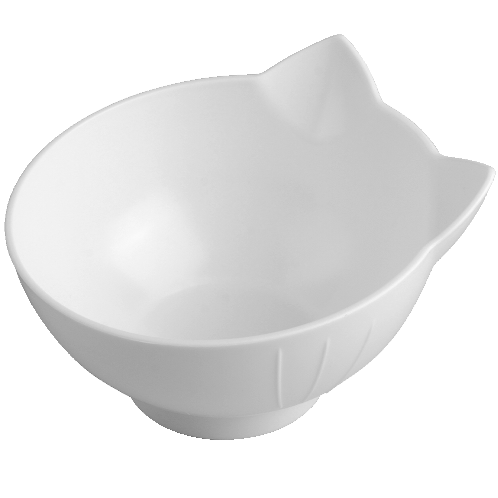 Single or Double Cat/Dog Bowl With Raised Stand (black, white, clear)