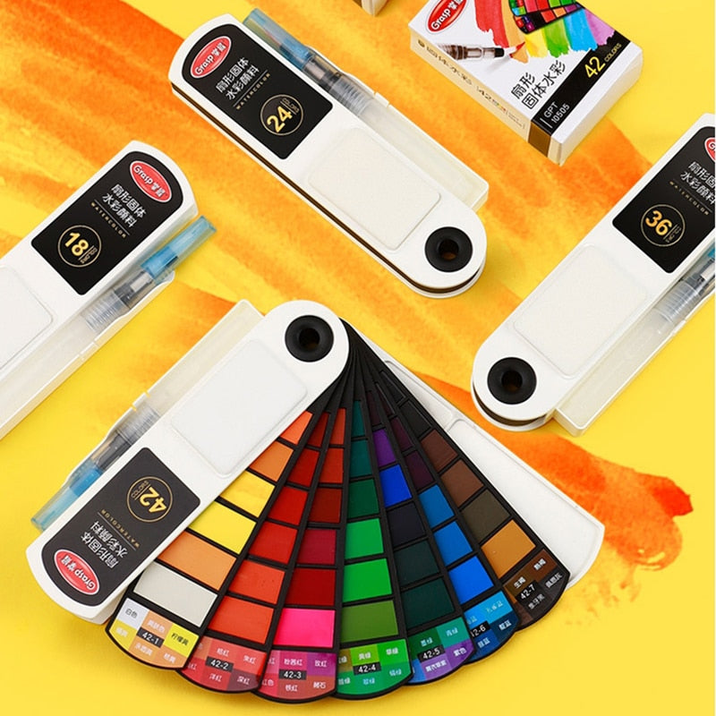 Solid Watercolor Paint Sets