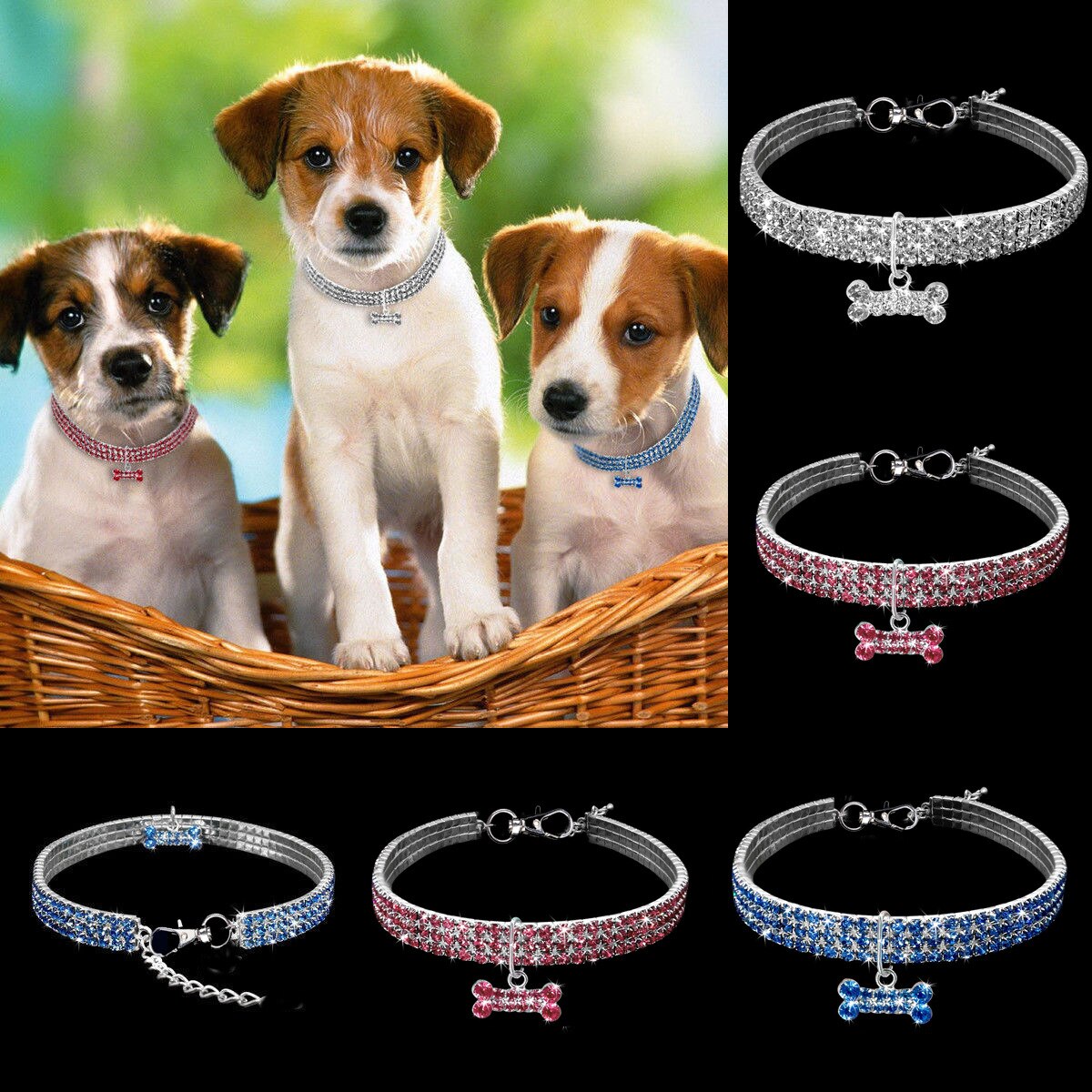 Rhinestone Pet Collar