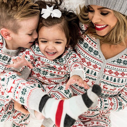 Family Matching Christmas Pajamas Set (tops & bottoms)