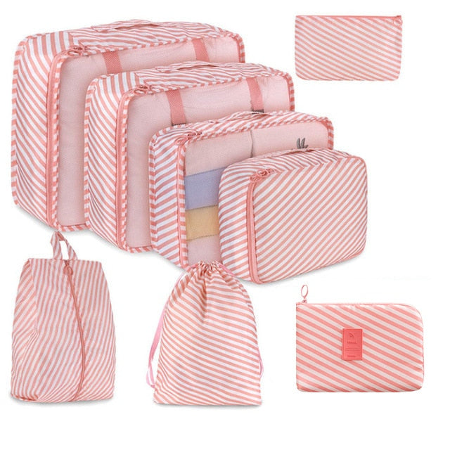 8Pcs/set Large Capacity Travel Organizer Bags