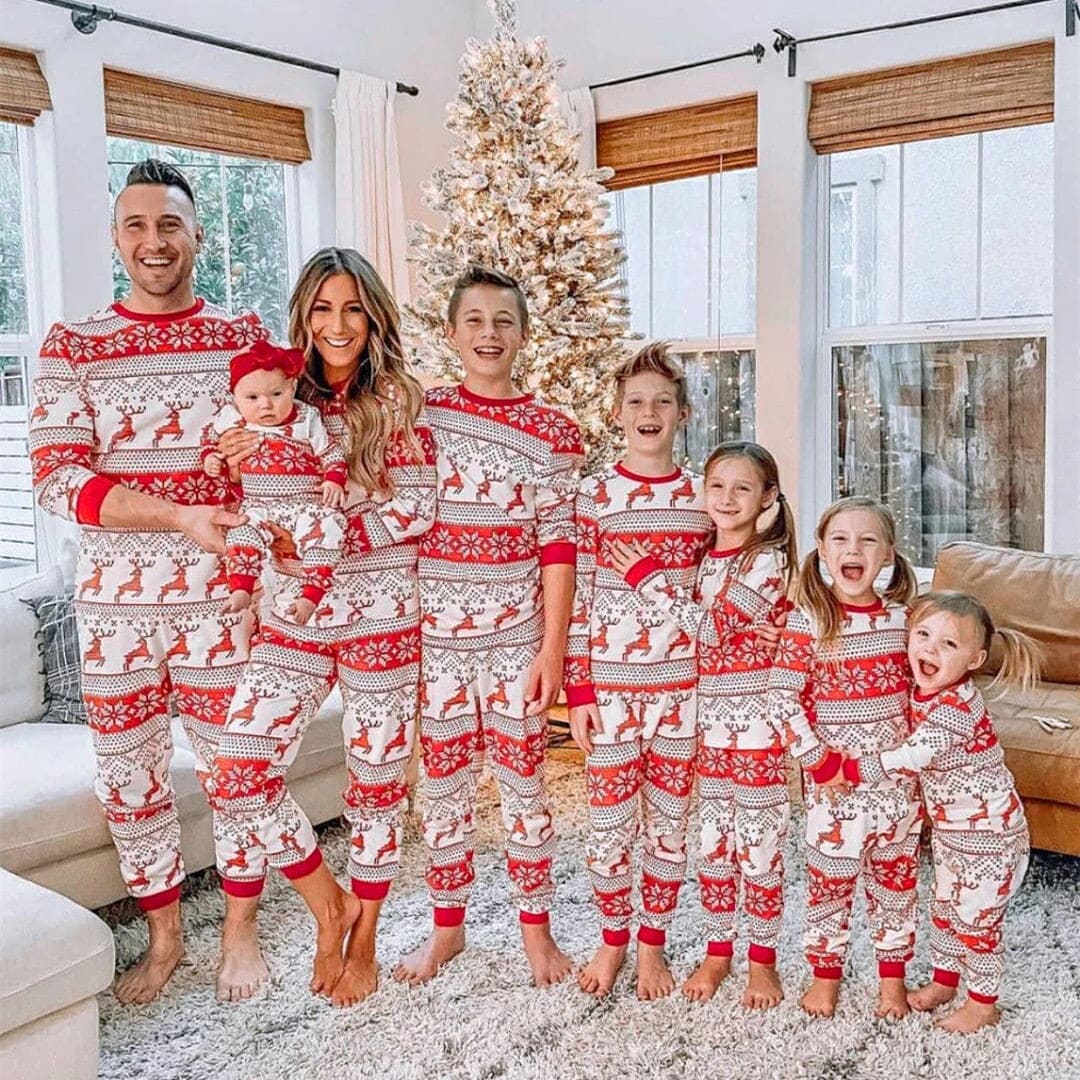 Christmas Pajamas Fall Family Set - Entire Family, Including Dogs!