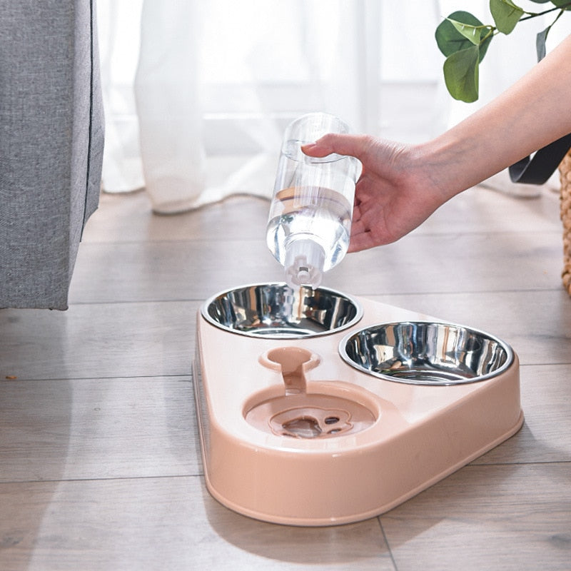 Cat Food & Water Dispenser