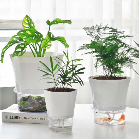 Automatic Aquarium Water-Absorbing Flowerpots