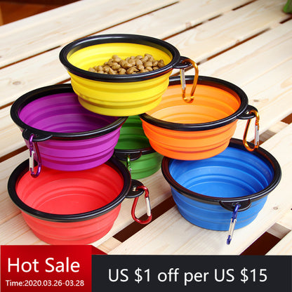 Colorful Collapsible Pet Bowls