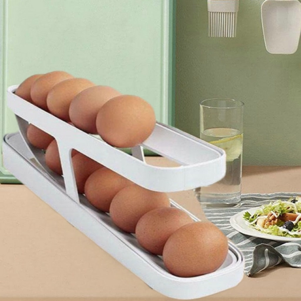 Automatic Scrolling Egg Rack Holder