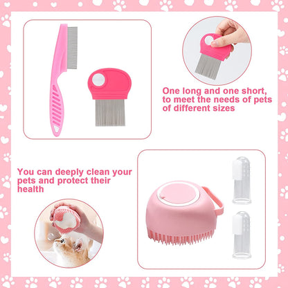 Combination Pet Hair Brush & Tools