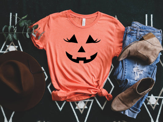 Halloween Pumpkin Face T-Shirt